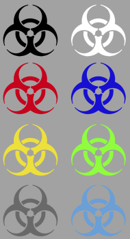 Aufkleber Biohazard